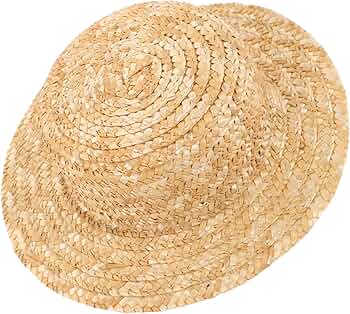 Amazon.co.jp: MUSISALY 編み麦わら帽子 ミニハットモデル ミニ麦わら